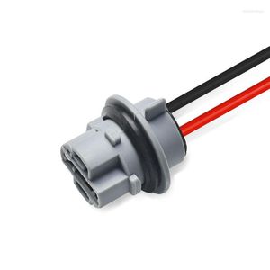 Aydınlatma Sistemi 1 PC T20 7440 W21W WY21W LED Ampul Tutucu Soket Bağdaştırıcısı Konnektör Park Yan Işık Lamba Kablo Kablo Dairesi Adaptörü