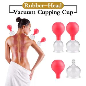 Back Massager 5 Size Cupping Glass Cups Cellulite Remover Vacuum Suction Massage for Relieve Pain Beauty Acupoint Stimulation 231115