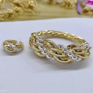 Bileklik büyük bilezik klasik bakır altın gümüş renk kaplama Brezilya moda Afrika Mücevherleri Kadınlar için Lady Party Düğün Hediyesi