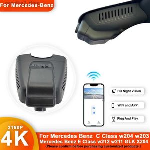 Araba DVR 4K HD WiFi Araba Video Kaydedici Dash Cam Kamera Mercedes Benz C Sınıfı W204 W203 E Sınıfı W212 W211 GLK X204 Dashcam DVR Q231115