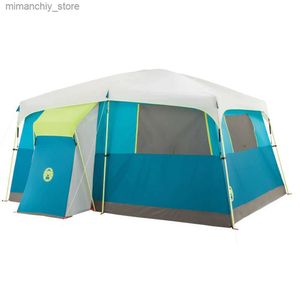 Палатки и навесы Coman 8-местная палатка для кемпинга на озере Теная с быстрой подачей и шкафом, голубая Q231117