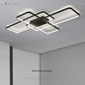 Люстры современный светодиодный потолок минималистский для гостиной спальни для спальни домашнее приспособление для освещения в помещении
