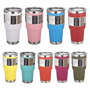 30 20 oz Vacuum Insulated Tumbler Double Wall water vaso cooler termos Coffee Mug bottle Stainless Steel Flask Cups FY5211 829