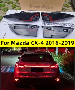 Стайлинг автомобиля задний фонарь для Mazda CX-4 светодиодный задний фонарь 20 16-20 19 CX4 задний фонарь противотуманный тормозной сигнал поворота светодиодные фонари бар