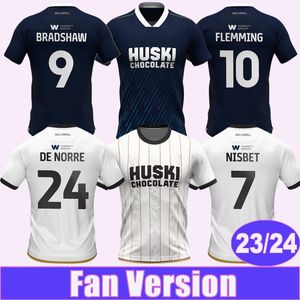 2023 24 HONEYMAN Mens maglie da calcio COOPER SAVILLE FLEMMING LEONARD BRADSHAW Casa Blu Away Maglia da calcio a maniche corte Uniformi