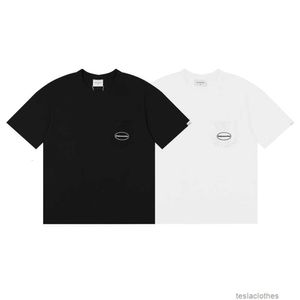 Tasarımcı Moda Giyim Lüks Tees Tshirts Koreli Çin-Şık Thisneverhat Kısa Kollu Gevşek Yaz Erkekler T-Shirt Saf Pamuk Trendi Yuvarlak Boyun T-Shirt