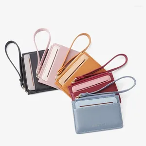 Kart sahipleri ins trend küçük taze çanta çok fonksiyonlu ve renkli çift kullanımlı madeni para cüzdan