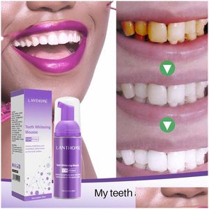 Teeth Whitening V34 Teeth Whitening Mousse Color Corrector Removes And Fresh Breath Cleans The Stain Stains Tooth Oral Tootaste Drop D Dh5S9