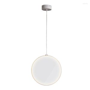 Подвесные лампы Nordic Simple Cround Art светодиодные светодиоды Dimmable Lamp