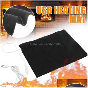 Halılar USB Elektrikli Battaniye Karbon Fiber Isıtma Yastık Mat Pad Pet Film Kış Kızılötesi Ateş Pedleri Sırt Ağrısı Damlası Hom DHD5R