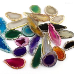 Kolye Kolyeleri Renkli Akik Mermer Doku Takılar Mücevher Yapma DIY el yapımı kolye doğal taş bulgu