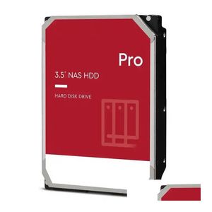 Sabit Sürücüler Kırmızı Pro 10tb NAS Sunucu Dahili Sürücü 7200 RPM Sınıf SATA 6GB/S 256MB önbellek 3.5 inç disk HDD WD102KFBX Bırak Teslimat Com DHCLX
