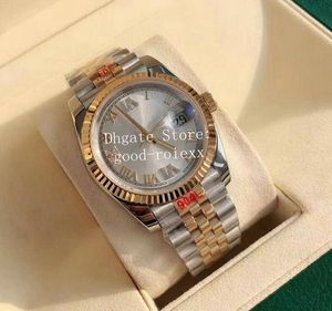 Женские часы 36 мм, оригинальные японские часы Miyota 8215, женские часы с сапфировым стеклом и бриллиантами, сталь 904L, розовое золото, юбилейный браслет Gd Maker 126231, наручные часы