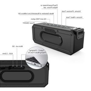 Бесплатная доставка X3 40 Вт портативный беспроводной динамик Bluetooth Саундбар Сабвуфер с глубокими басами TWS Type-C IPX7 Водонепроницаемый 15 часов BT50 Ncskm