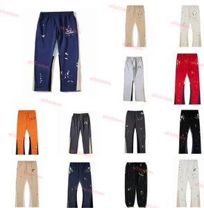 Erkek Tasarımcı Pantolon Galerileri Pantolon Sweetpants Mektup Baskı Çift Çift Gevşek Çok Yönlü Pantolon Düz Vintage Pantolon Gri W1