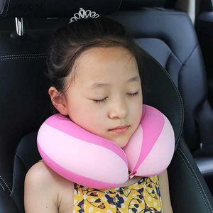 Yastık Yastık Çocukları Newbron Seyahat Boyun Yastığı U-şekil, araba başlıklı hava yastığı için çocuk araba koltuk kafası destek Babyl231116