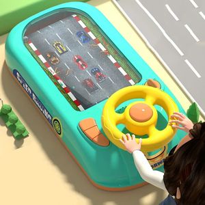 Diecast Model Otomobil Çocuk Direksiyon Türü Sürüş Oyuncak Dodge Aracı Elektronik Simülasyon Macera Oyunu Müzik Ses Efektleri Çocuklar İçin Bebek 230417