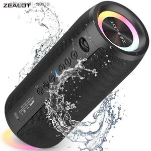 Колонки для сотовых телефонов ZEALOT S51Pro Bluetooth-динамик для улицы IPX5 Водонепроницаемый 40 Вт BT5.2 Громкоговоритель Стереодинамик объемного звучания с прохладной пульсирующей подсветкой EQ Q231117