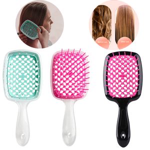 Hair Brushes 1pcs Wide Teeth Air Cushion Combs Women Scalp Massage Comb Brush Hollowing Out Home Salon DIY dressing Tool 230417