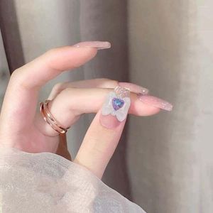 Украшения для ногтей Украшения Love Heart Bow Othestones 3D Ювелирные изделия