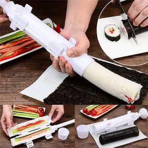 Sushi Tools Quick Diy Sushi Maker Set Machine Rice Mold Bazooka Roller Kit Vegetable Meat Rolling Tool DIY Kitchen Tools Gadgets Accessories 230414