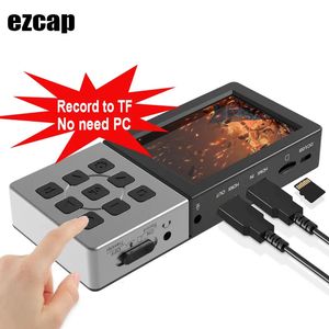 DVR Kartları EZCAP 273 HD 1080P 60FPS Video Yakalama Kartı Oyunu LCD SCREOM İLE Canlı Akış Kayıt Kutusu Audio 231117