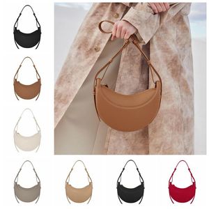 Omuz çantaları 10a el çantası yüksek kaliteli tasarımcı çantaları kadın çanta tasarımcısı taç yaprağı dikişli hilal ayı koltuklu deri çantalar azınlık tasarımı moda deri k3