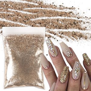 50g Altın Gümüş Karışık Tırnak Pırıltılı Toz Pullar Jel Çivi Sanat Süslemeleri İçin Spiritly Hexagon Şekli tıknaz Pullar Tail Artnail Glitter Nail Art Araçlar