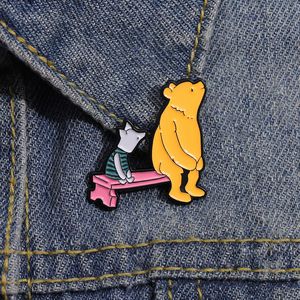 childhood bear badge Cute Anime Movies Games Hard Enamel Pins Collect Cartoon Brooch Backpack Hat Bag Collar Lapel Badges