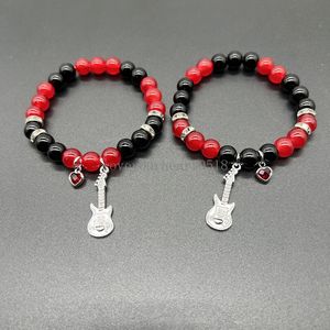 2pcs/set Fashion Couple Red Beads Bracelet Tv Girl Matching Bracelets Who Really Cares Album Inspired Bracelets Friends Jewelry