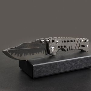Высококачественный тактический складной нож MB T-1, Z-wear, черное титановое покрытие, каменное лезвие с ЧПУ TC4, ручка из титанового сплава, карманные складные ножи с розничной коробкой