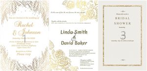 Watercolor Brush Pens Customized invitation card printing wedding invitation templates personalized design 50pcs 230417
