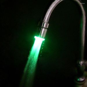 Mutfak muslukları 3 colorkitchen fikstür banyo duş musluk LED hafif su musluk kafaları sıcaklık sensörü rgb parıltı