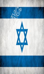 İsrail Antika Eski Bayrak Ulusal Bayrağı 3ft x 5ft Polyester Banner Uçan 150 90cm Özel Flag5177772