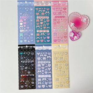 Geschenkverpackung Koreanisch Ins Bunte Liebe Stil Goo Karte Aufkleber DIY Sammelalbum Tagebuch Star Chaser Telefon Fall Dekoration