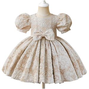 Christening Dresses Girls Skirt Dress High-End First Birthday Flower Childrens Puffy Princess Drop Delivery Baby Kids Maternity Clothi Dhfzg