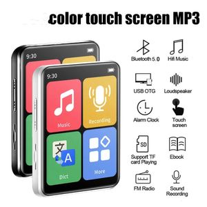 MP3 MP4 плееры 8 128 ГБ Мини Bluetooth плеер с сенсорным экраном Walkman Music Встроенный S er E Book FM Радио Запись голоса 231117