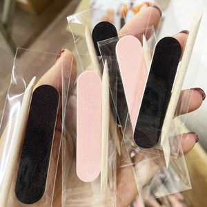 Nail Files 50100Pc Disposable Cleaning Care Mini File Sticks Portable Filer Accessories Manicure Supplies Art Tool 230417