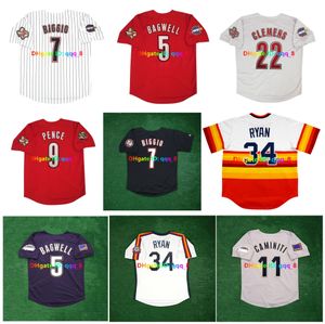 2005 Dünya Serisi Craig Biggio 1994 Astros Beyzbol Forması Jeff Bagwell Roger Clemens Lance Berkman Roy Oswalt Hunter Pence Ken Caminiti Randy Johnson Nolan Ryan