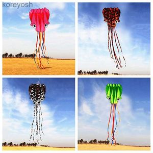 Kite Accessories free shipping new octopus kites flying toys for children kites inflatable kite coloring kites Outdoor toys Wind power kite linesL231118