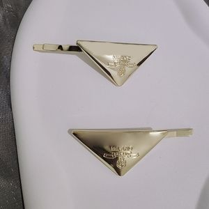 Metal Triangle Letter Clip Gold Gold Silver Girl Letters Special Letters Barrettes Fashion Hair Acessórios