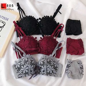 Бюстгальтерные вышивки Bras Up Bras Sexy Bras Bralette для женщин собирают густое белье чашки без трассировки, дышащее нижнее белье 3/4 стакана P230417