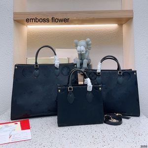 En kaliteli lüks omuz çantaları tasarımcıları kadın cüzdan tasarımcısı onthego kadınlar deri crossbody cüzdan büyük kemer çantası kabartmalı çiçek bayan ayna kalitesi el çantası