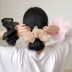 Meapwear Organza Scrunchie Saç Yüzük Bantları Kızlar için Bağlar At kuyruğu Sahipleri Elastik Saç Bandı Elastik Saç Bandı Saç Aksesuarları