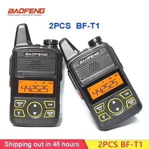 Walkie Talkie 2pcs BAOFENG BF T1 Mini Ham Comunicador İki yönlü radyolar Taşınabilir Profesional BFT1 Radyo İstasyonları Alıcı -Verici 231117