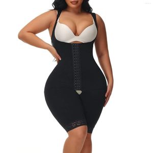 Kadın şekillendiricileri fajas colombianas shapewear kadınlar karın kontrol sıkıştırma giyim giyim bel antrenörü bodysuit açık büstü şekillendirici indirgeyici