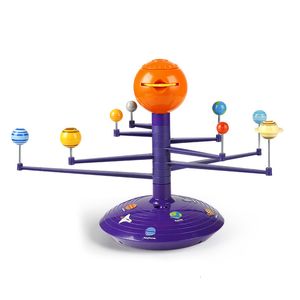 Интеллектуальная игрушка Солнечная система модель детей Montessori Toys Electric Planet Projector Teaching Aids Education для детей Steam Science 230417