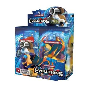 Card Games 324 PCS Cards TCG XY Evolutions Booster Display Box 36 Packs Game Collection Collection Toys Gift Paper Подарки Puz Dhfzo