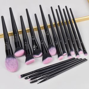 18pcs Foundation Kozmetik Lüks Makyaj Fırçası Set Vücut Fırçası Makyajı Kabuki Naylon Boya Fırçaları