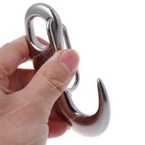 Boat Marine Stainless Steel Egg Shape Spring Snap Hook Clip Quick Link Carabiner Y51D Water SportsBoat Accessories snap hook clip boat